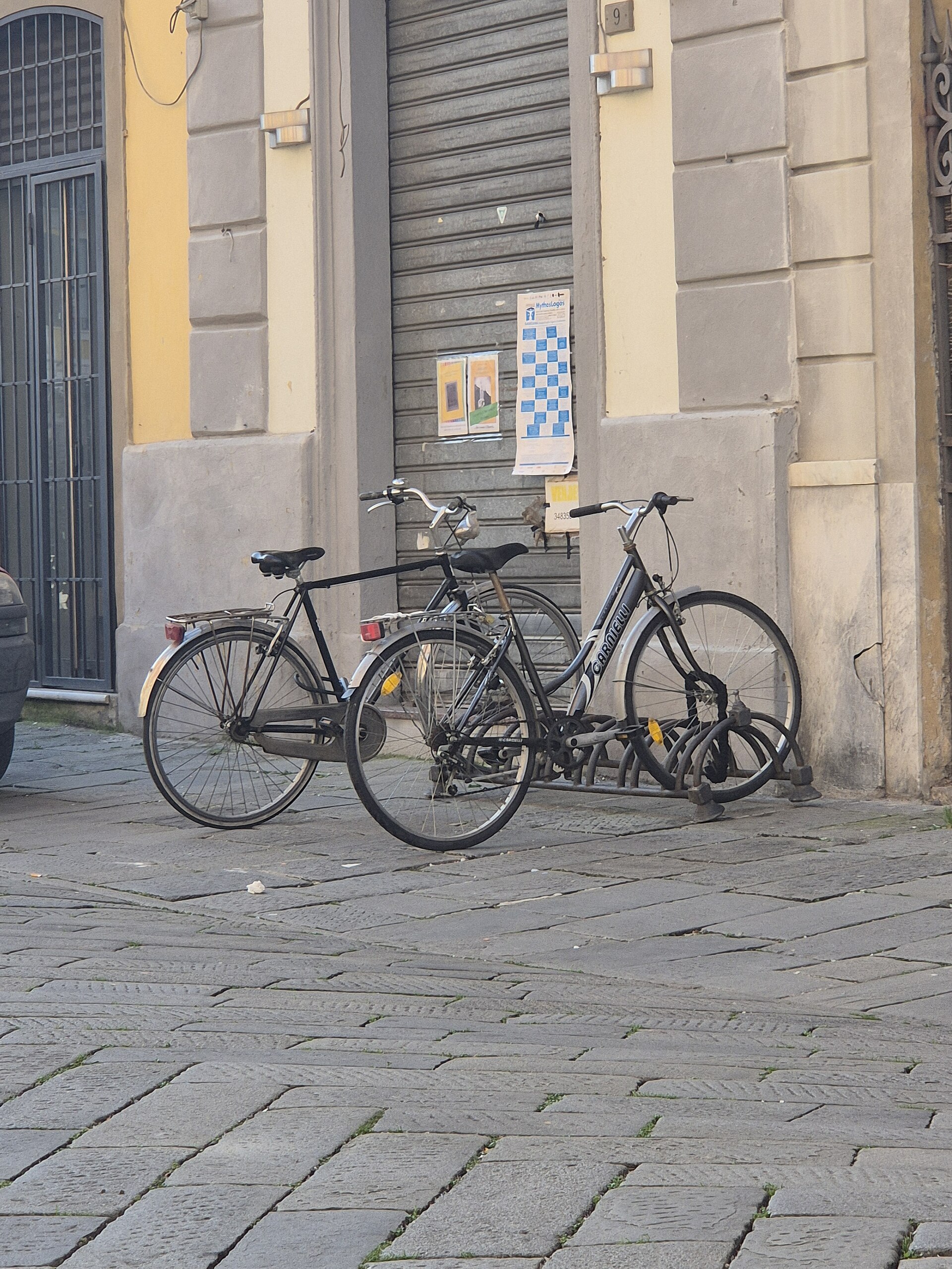 bicycle parked rack