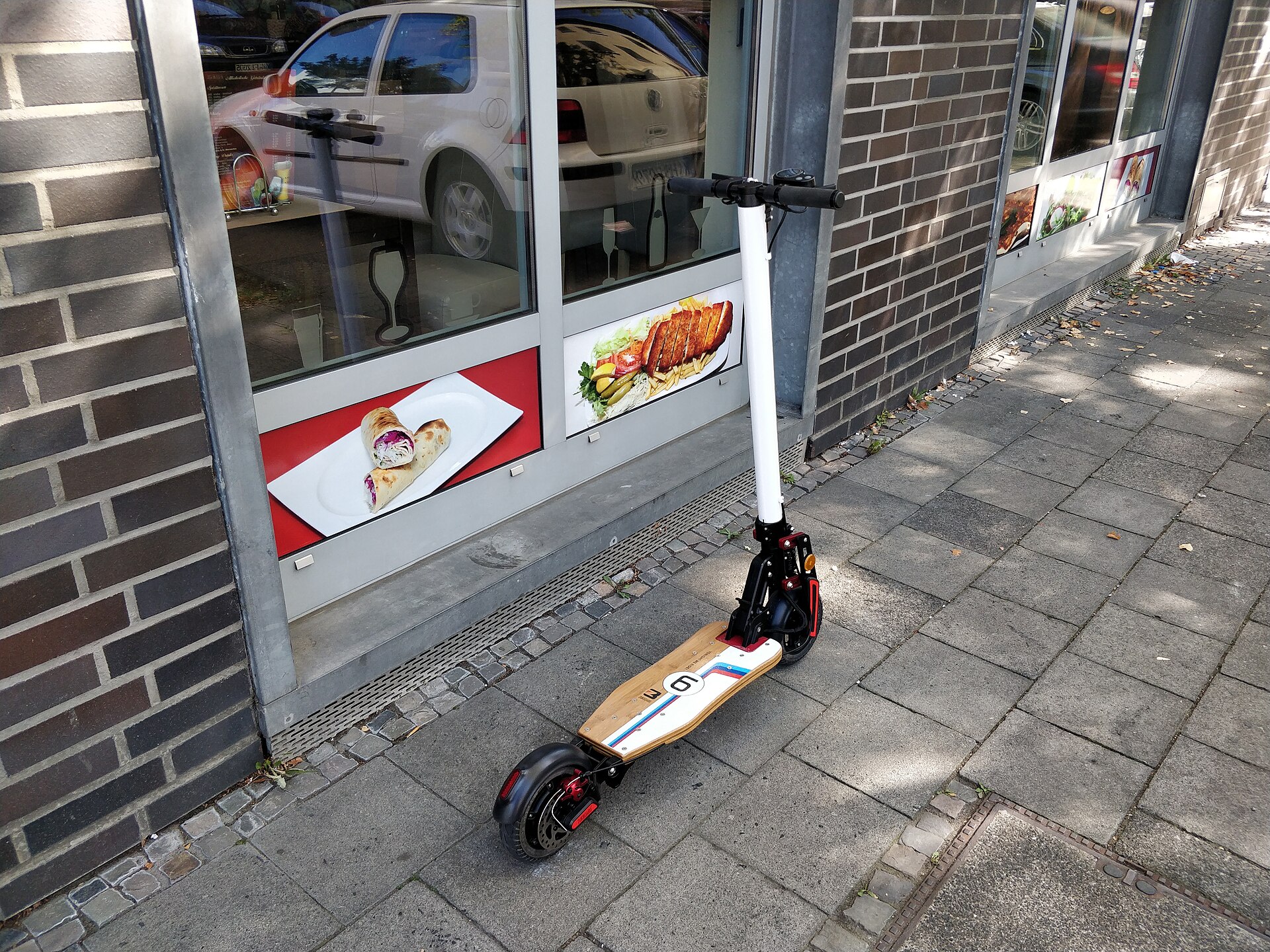 kick scooter city street